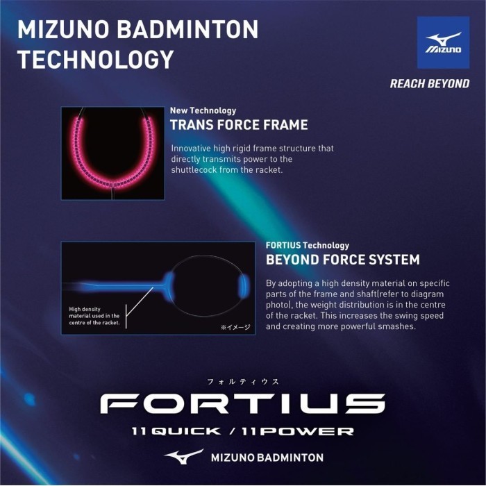 Mizuno Fortius 11 Quick Raket Badminton Termurah Terlaris Promo