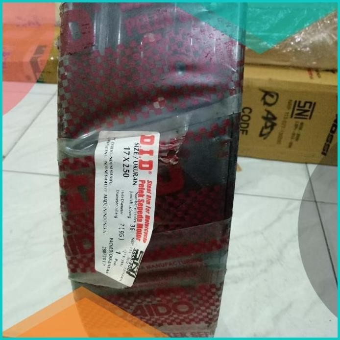 VELG BESI DID UKURAN 250 RING 17 WARNA HITAM HOLE 36 19F3B2024 parts