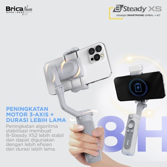 Brica B-Steady Xs 2 3-Axis Gimbal Smartphone - Brica Bsteady Xs2