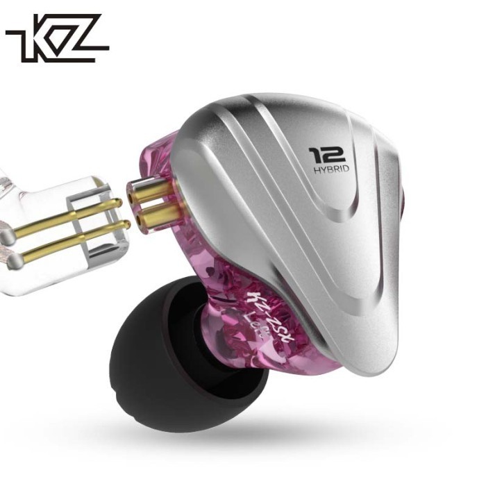 Knowledge Zenith Kz Zsx Hybrid Earphone With Mic - 6 Driver 5Ba + 1Dd