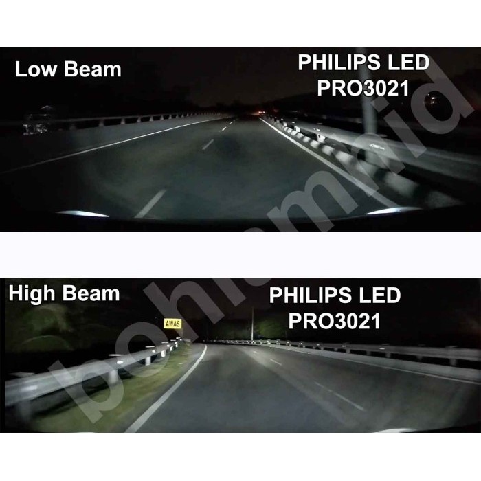 Lampu Led Agya Ayla Philips Ultinon Pro3021 Headlamp Foglamp