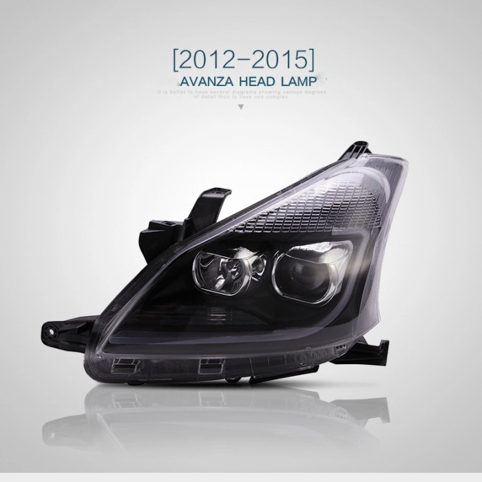 Yz Head Lamp/Lampu Depan Mobil Toyota Avanza 2012