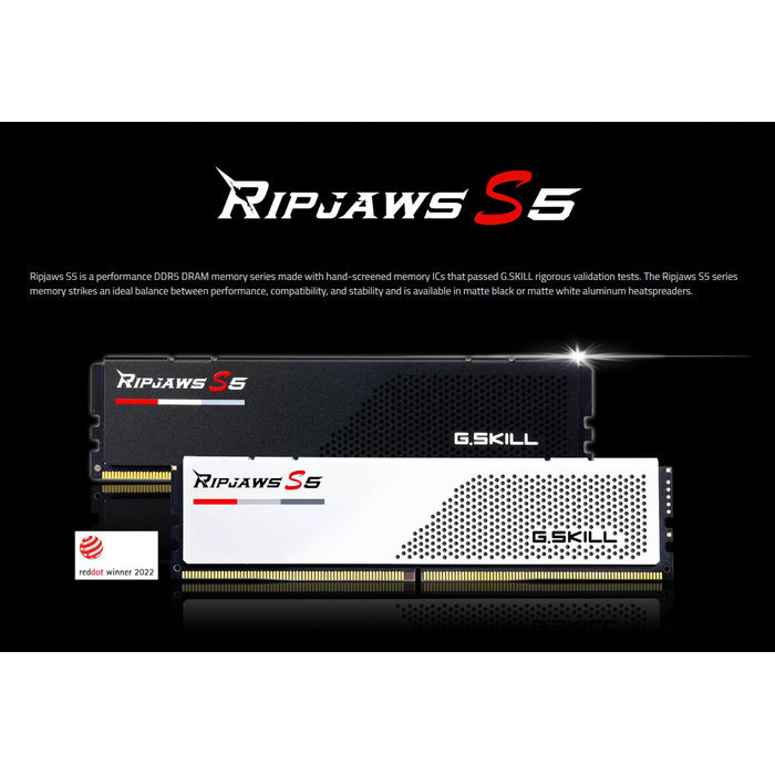 G.Skill Ripjaws S5 Ddr5 6000Mhz Cl30 32Gb 2X16Gb Intel Xmp - Ram Pc