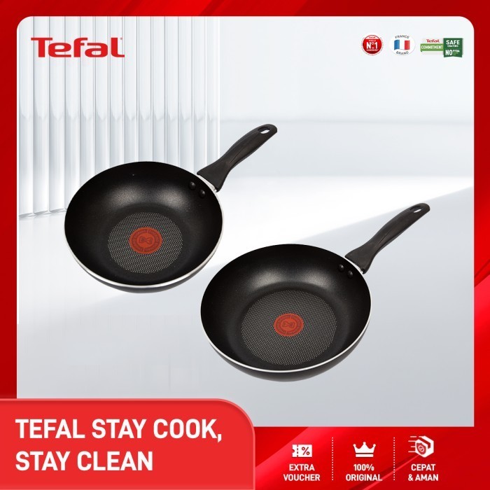 Tefal Stay Cook, Stay Clean - Wajan Panci Set Penggorengan