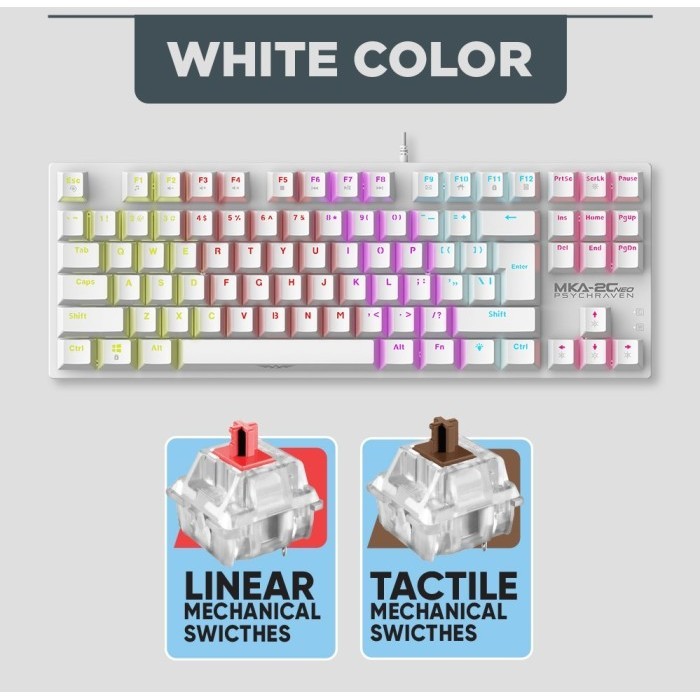 Keyboard Gaming Mechanical Armaggeddon Mka-2C Neo Psychraven Tkl