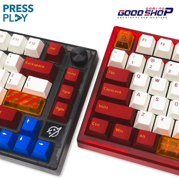 Press Play ROVER84 V4 75% Wireless Mechanical Keyboard - Smokey Black / Rover Red