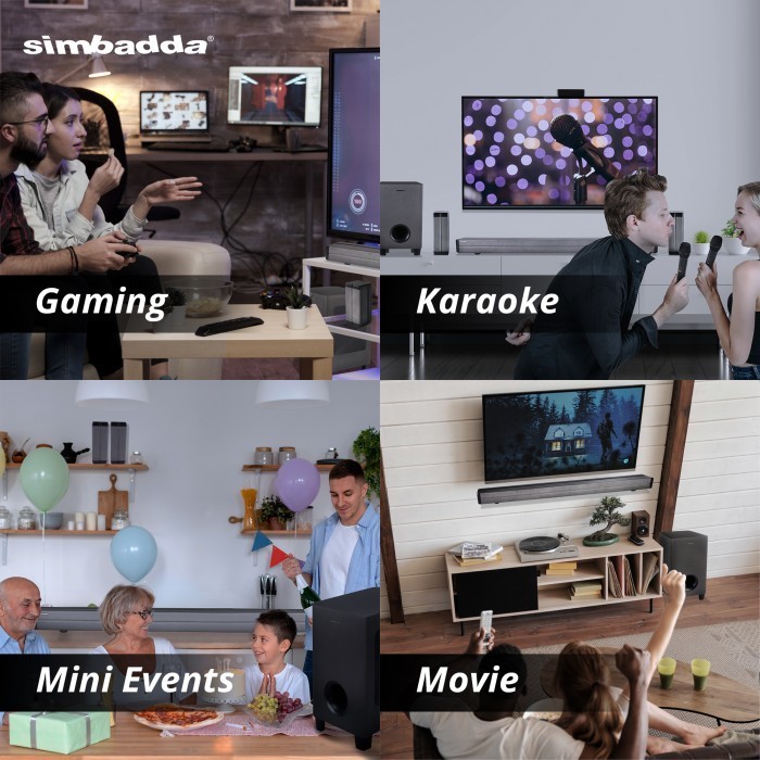 Simbadda Cst 907N+ Soundbar Tv Surround Speaker Bluetooth Bass Karaoke Termurah Terlaris Promo