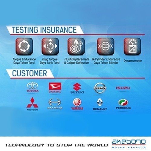 Kampas Rem Belakang Akebono Xtrail