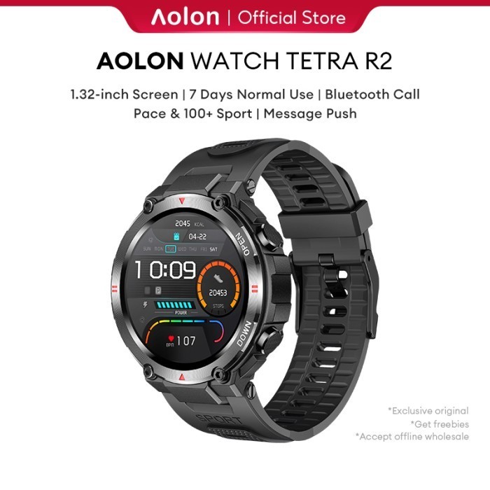 Aolon Original Smartwatch Waterproof Jam Tangan Custom Wallpaper Termurah Terlaris Promo