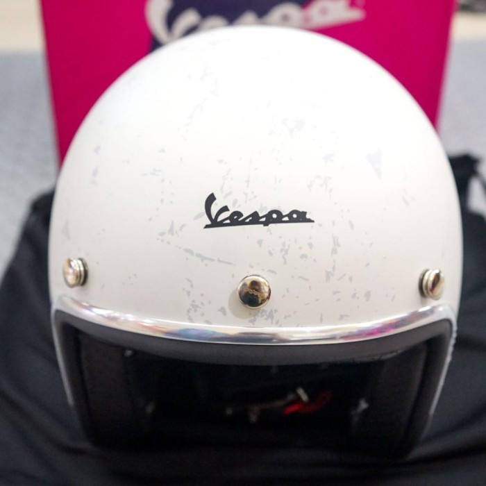 Original Helmet Helm Vespa Heritage Bianco