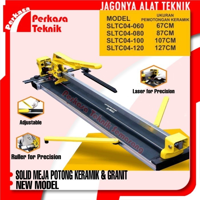 SOLID Meja Potong Granite Keramik 60cm Laser Manual Tile Cutter NEW