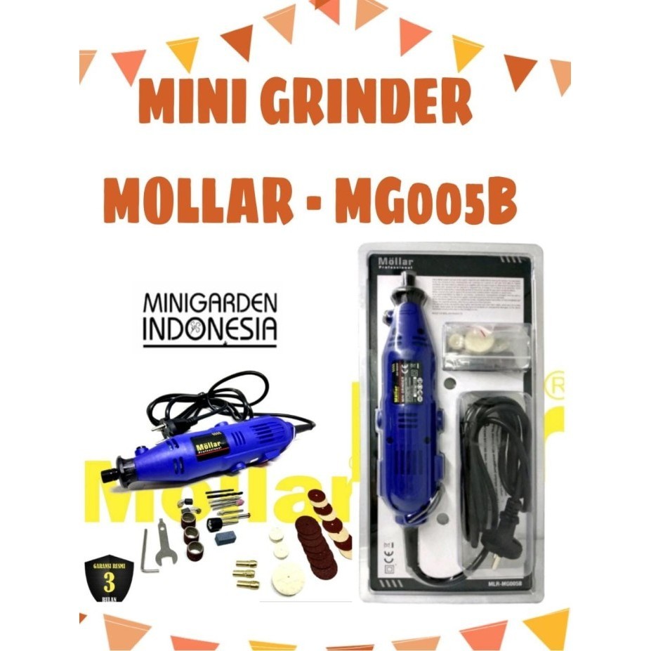 Mini Grinder Set 40 Pcs Bor Gerinda Tuner 130 Watt P001 pahat bonsai