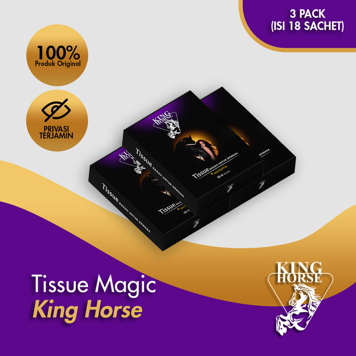 TISSUE MAGIC KING HORSE 3 PACK