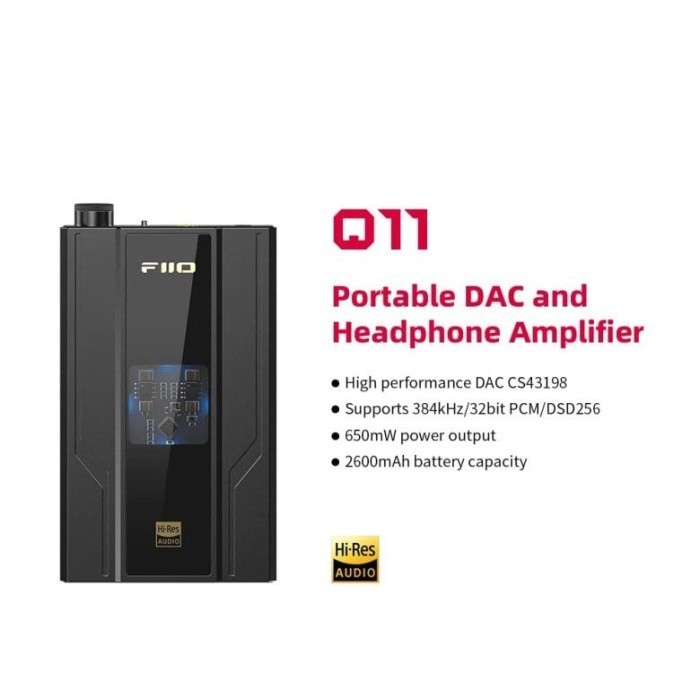 Fiio Q11 Portable Dac And Headphone Amplifier Garansi Resmi
