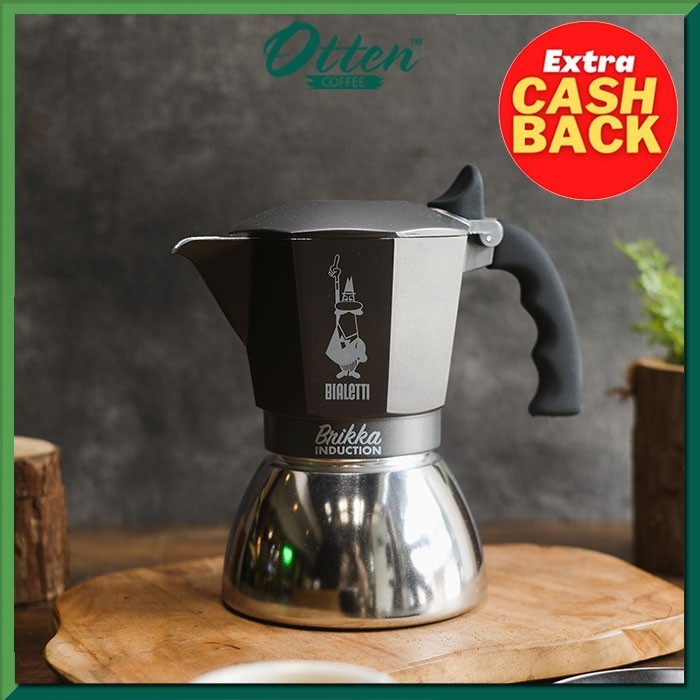 Bialetti - Brikka Induction 4 Cups - Mokapot Alat Seduh Kopi Manual