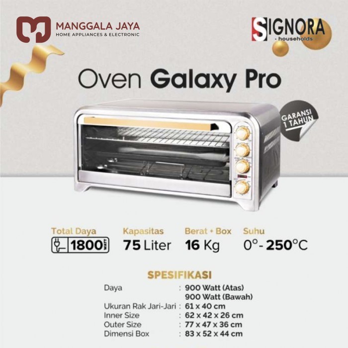 Signora Oven Galaxy 75 Liter Termurah Terlaris Promo