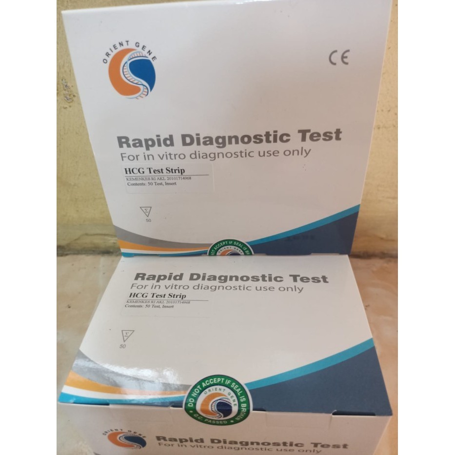 TES KEHAMILAN HCG STRIP - HCG TEST STRIP ORIENT GENE