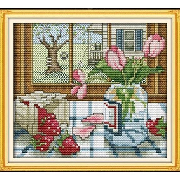 

Paket Kristikcross Stitch Pola Di Kain F497