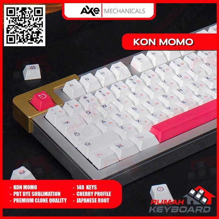 Keycap - Keycaps - Cherry - Kon Momo - Pbt - Dye Sub