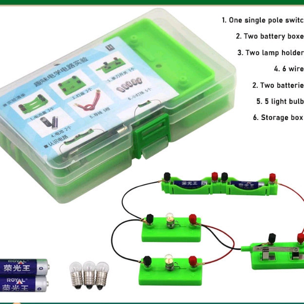 

Electric Circuit Kit Kids School Science Learning Experiment