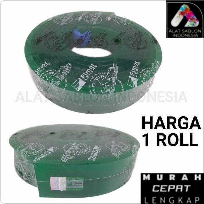 

Karet Rakel Sablon Fimor Hijau Papak 50Mmx9Mm 1Roll