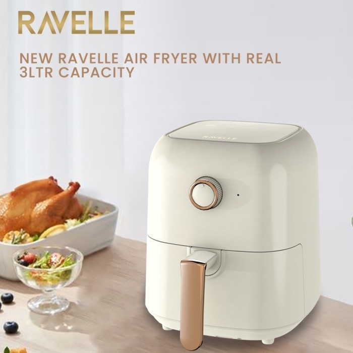 Ravelle Air Fryer 3 Liter - Penggorengan Tanpa Minyak - Low Watt