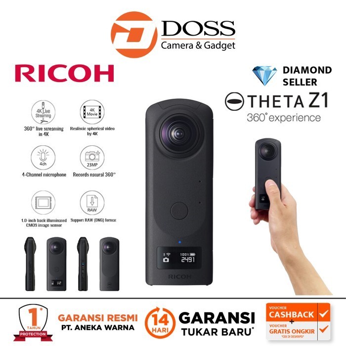 Ricoh Theta Z1 360 Camera Garansi Resmi / Ricoh Theta