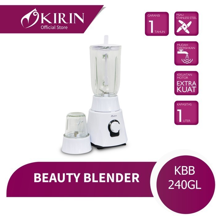 Kirin Blender Kaca 1 Liter Kbb-240Gl