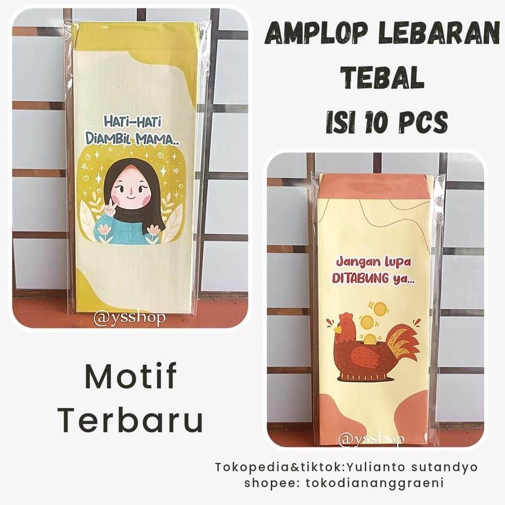 

Flash Sale Amplop Lebaran Snack Karakter Panjang Tebal Isi 10 Pcs Termurah
