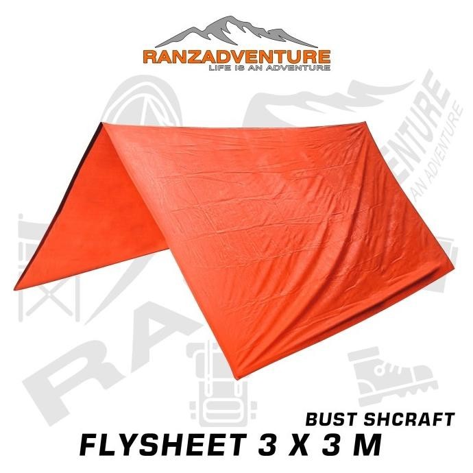 flysheet tenda trapten 3x3 m 19 loop flysheet tenda camping waterproof