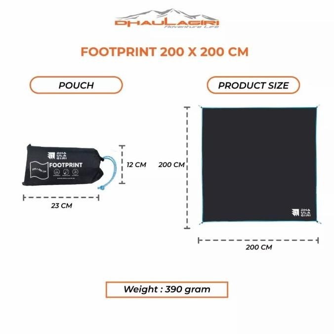 footprint alas tenda camping dhaulagiri 2-3 3-4 orang 150x200 200x200