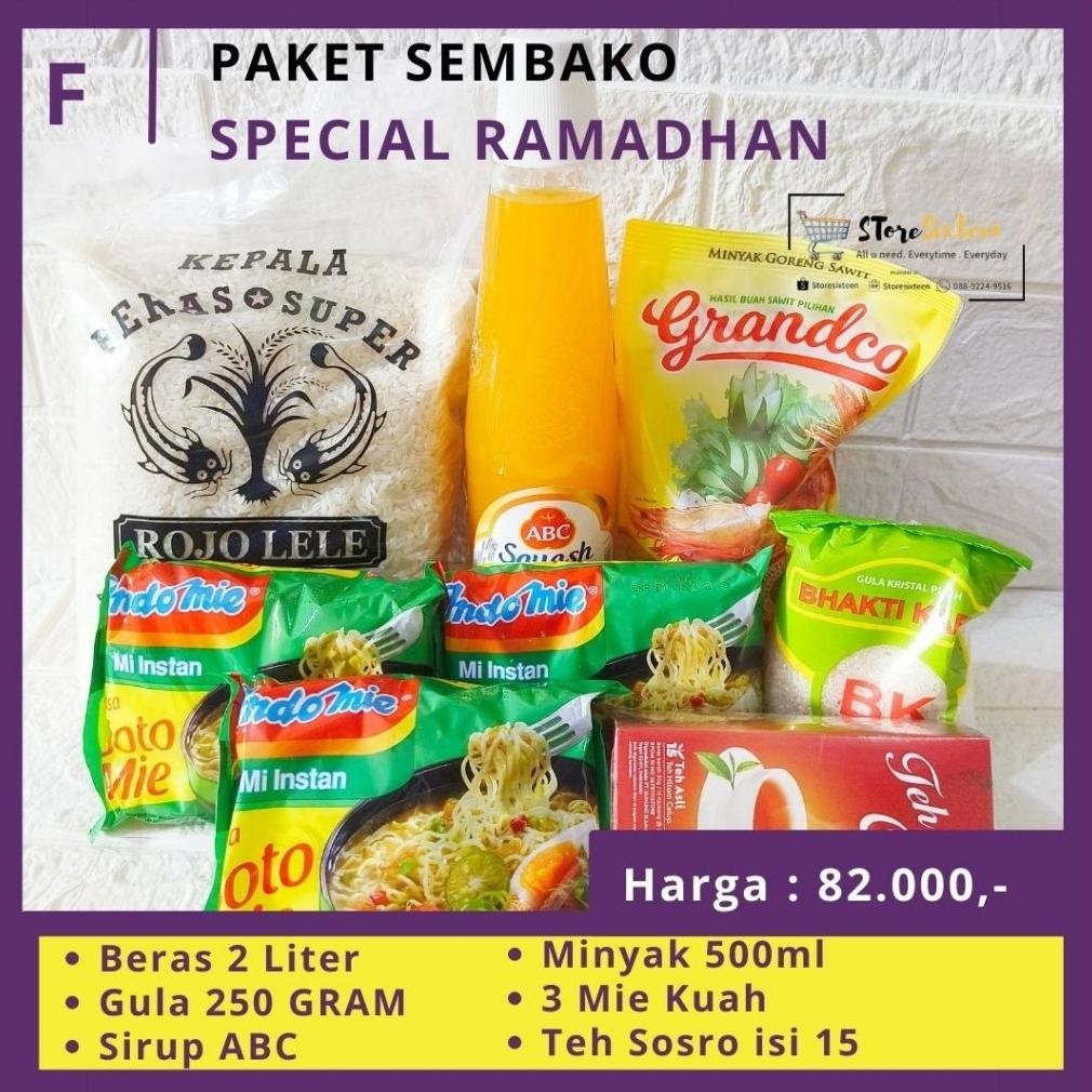 

CR - PAKET SEMBAKO RAMADHAN F / PAKET SEMBAKO MURAH By Storesixteen TERLARIS