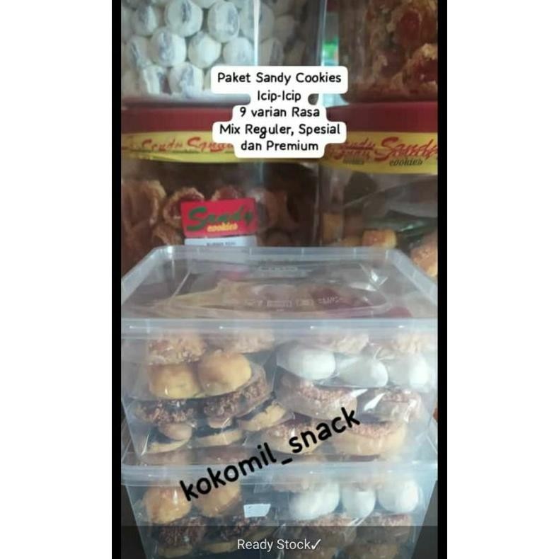Terbaru Sandy Cookies Paket Icip-Icip Mix 9 Rasa