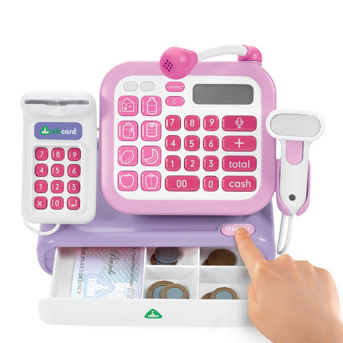 Elc Cash Register Pink - Mainan Edukasi Aktivitas Kasir Anak