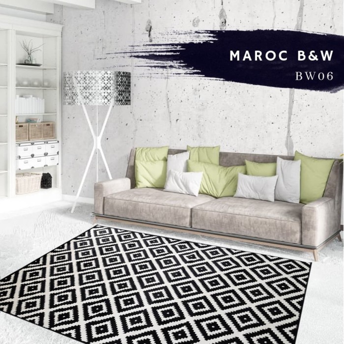 [Martha Karpet] Karpet Maroc 210X300 Monokrom