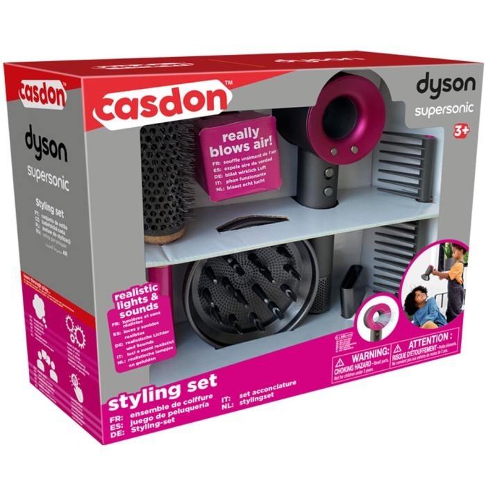 Dyson By Casdon Supersonic Styling Set - Mainan Salon, Hairdryer Anak