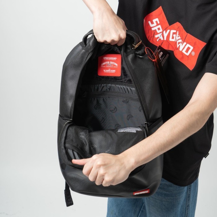 Sprayground Shark Central Tonal Dlxv Backpack Black