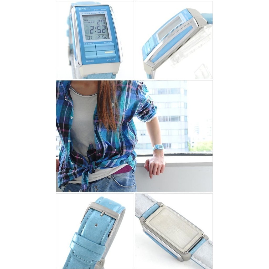 Casio La-201Wbl-2Adf - Jam Tangan Wanita - Biru Muda
