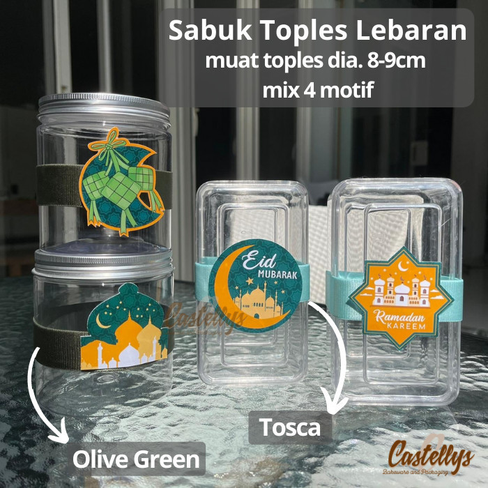 

best produk] Sabuk Hiasan Toples Jar Kue Nastar Kue Kering Lebaran Idul Fitri Eid