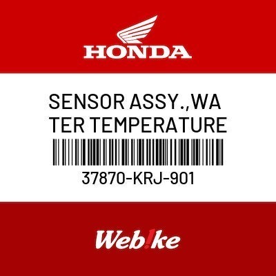 Sensor Assy., Water Temperature 37870-Krj-901 Cbr250R (2011-) Honda