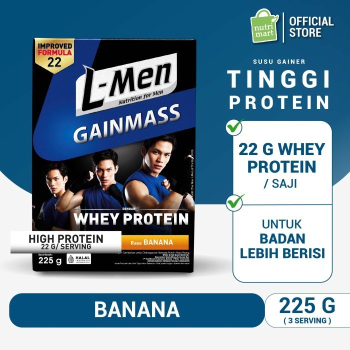 L-MEN GAIN MASS BANANA 225GR