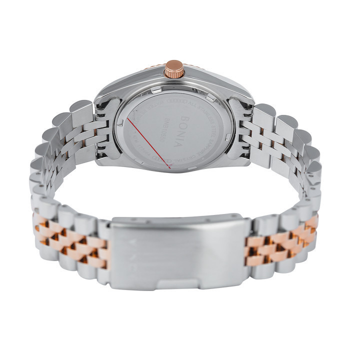 Jam Tangan Wanita Bonia B10550-3647 Brown Dial Dual Tone Stainless