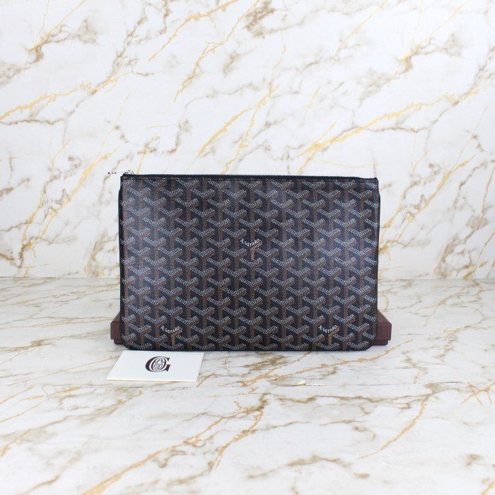 NEW Goyard Senat Black Clutch Like New, GARANSI 100% AUTHENTIC