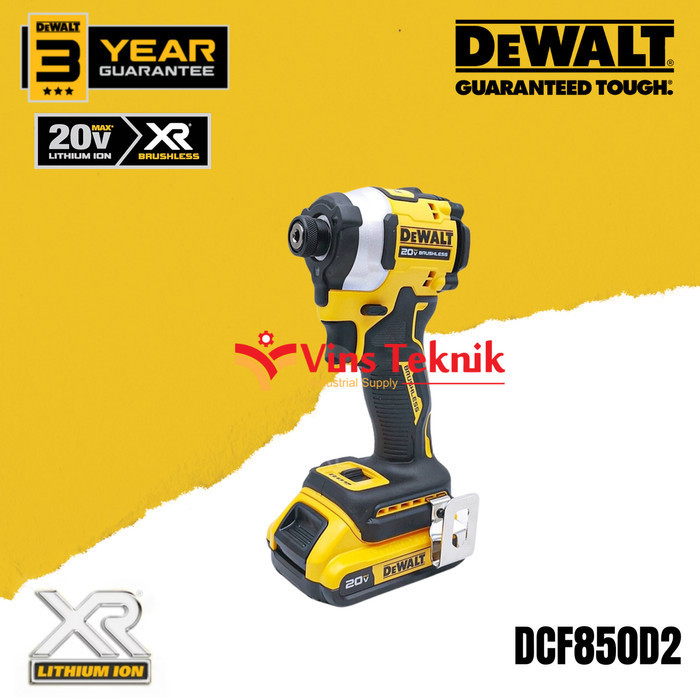 Brushless Impact Screw Driver Bor Obeng Cordless Dcf850 Dewalt Dcf 850