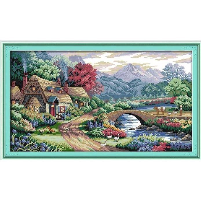 

Paket Kristikcross Stitch Pola Di Kain F402