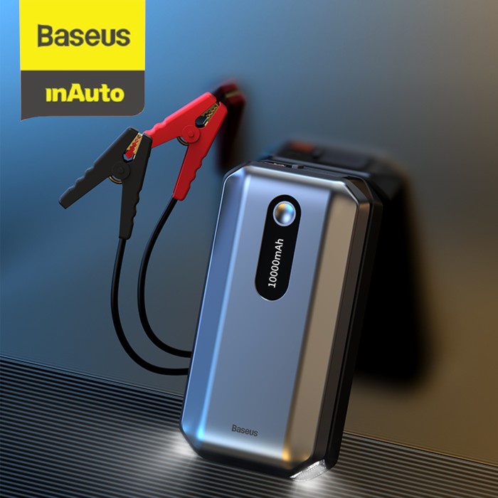 Baseus Power Bank 10000Mah Car Jump Starter Aki Mobil Accu Jumper