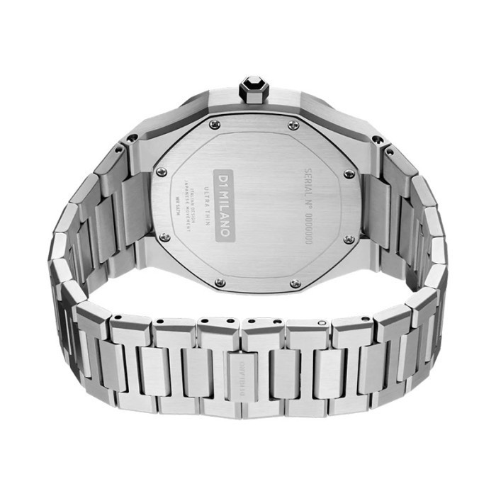 Jam Tangan D1 Milano Ultra Thin D1-Utbl08 Silver Cloud White Dial Stai