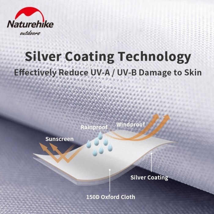 Tenda Camping / Glamping / Tunnel Cloud Vessel Naturehike Nh20Zp015