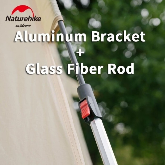 Tenda Otomatis Camping Ango Black 3 Orang Naturehike Nh21Zp010