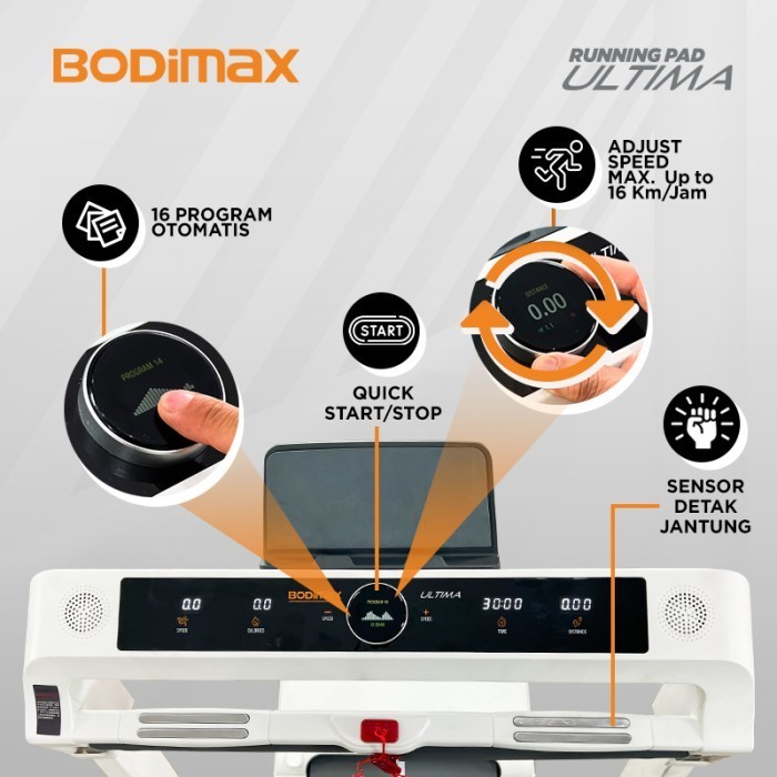 Bodimax Running Pad Ultima - Treadmill Digital Bodymax